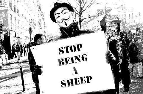 STOP BEING A SHEEP